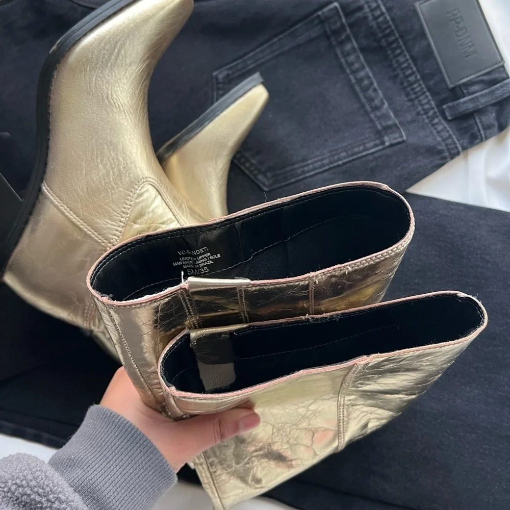 Vince Camuto Gold Sangeti Boots 👢